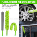 62'' Car Wash Brush with Long Handle Car Wash Mop Mitt Chenille Car Cleaning Kits tools Windshield Window Squeegee